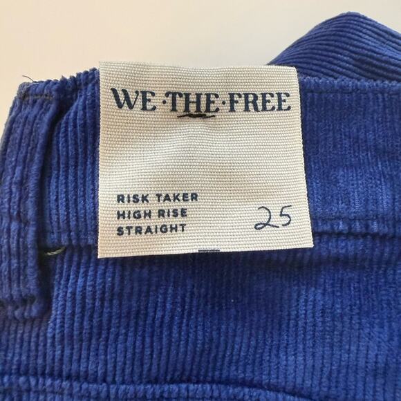 We The Free Risk Taker Cord High Rise Straight Corduroy Pant SZ 25 NWT - Picture 6 of 7